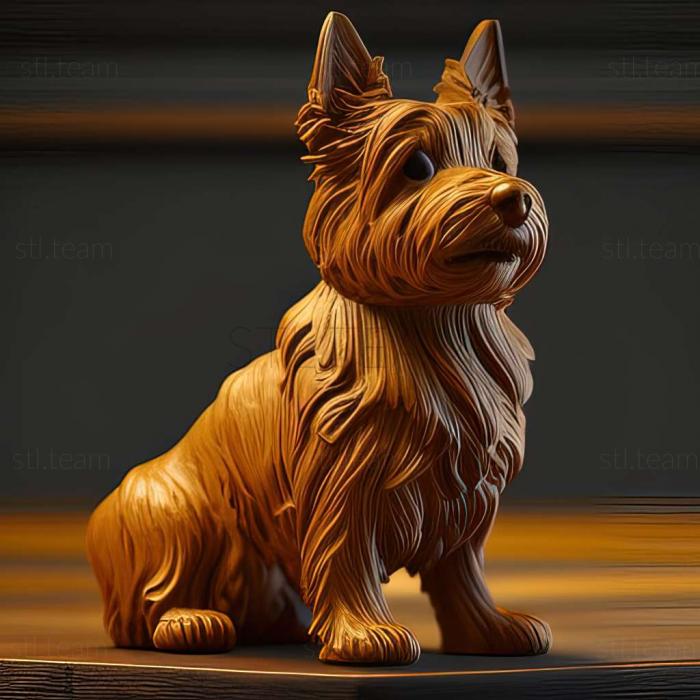 3D model Australian Terrier dog (STL)